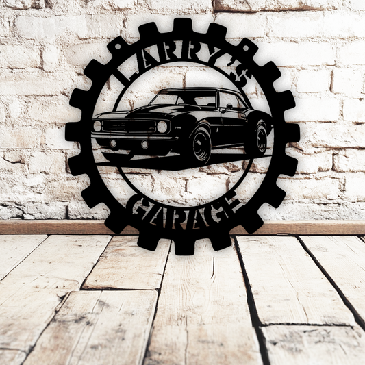 Custom Muscle Car Metal Wall Art