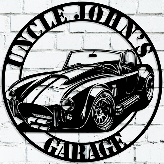 Shelby Cobra Garage Wall Art