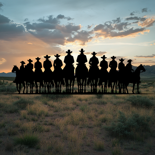 Cowboy Posse Metal Wall Art